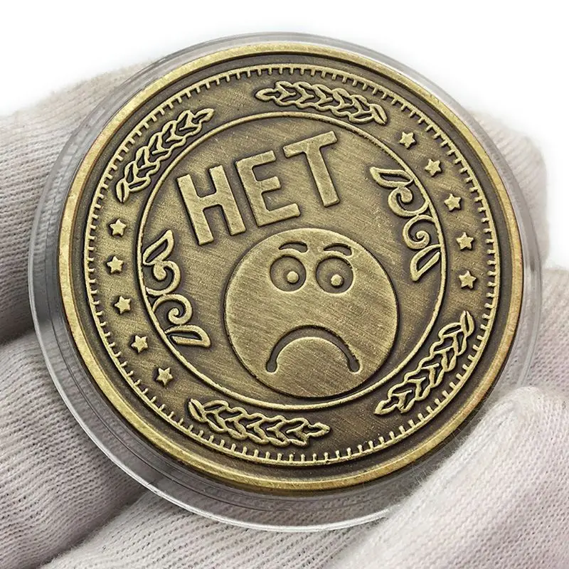 Счастливое грустное лицо счастливая монета принять решение памятный значок