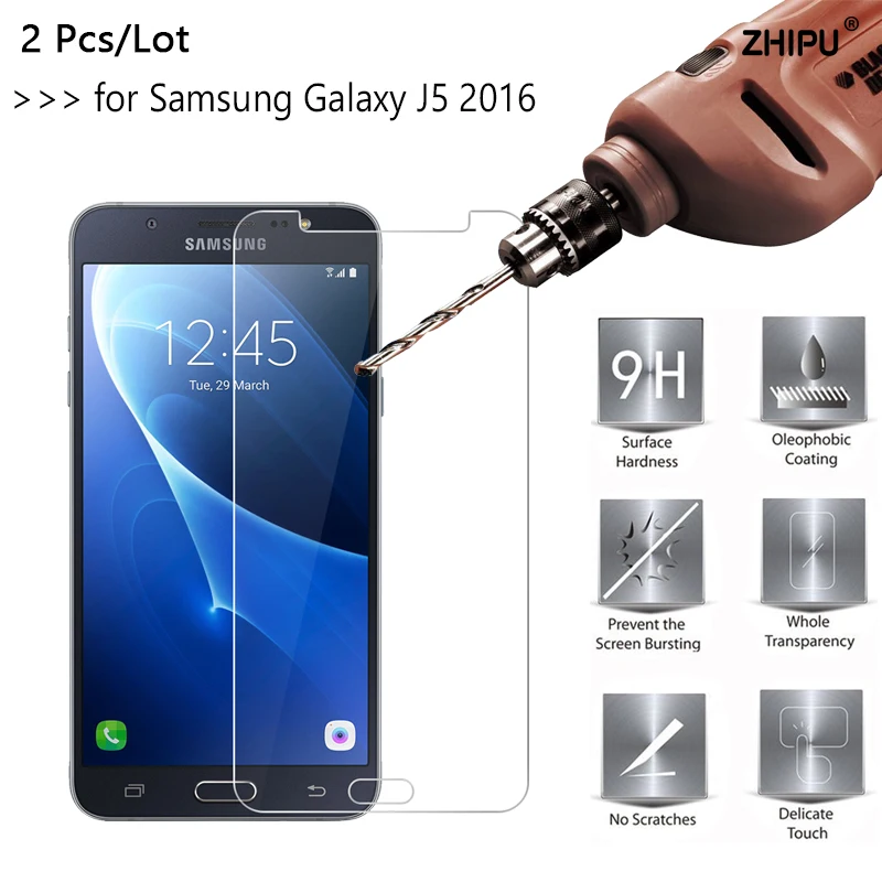 2 шт./лот 2.5D 0 26 мм 9H Премиум Закаленное стекло для samsung Galaxy J5 2016 J510FN J510F J510G Защитная