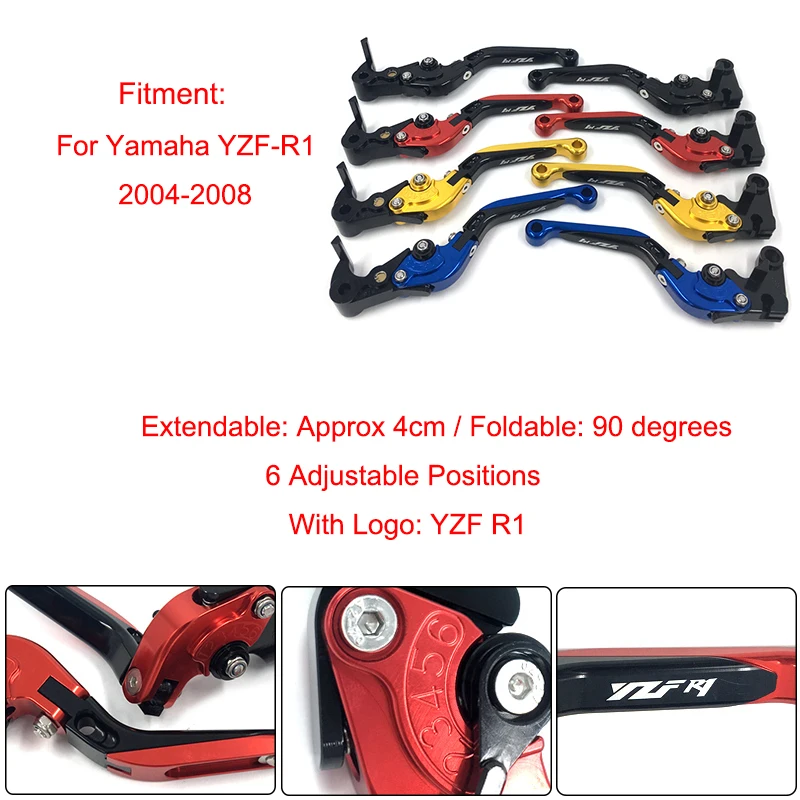2004 2005 2006 2007 2008 YZF-R1 YZF R1 Мотоцикл с ЧПУ Регулируемая Складная Выдвижная сцепные