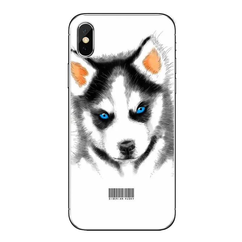 Чехол из ТПУ для Huawei Honor 8 8C 8X 9 10 7A 7C Mate 20 Lite Pro P Smart Plus Siberian Husky Dog puppies Art Poster Pattern -