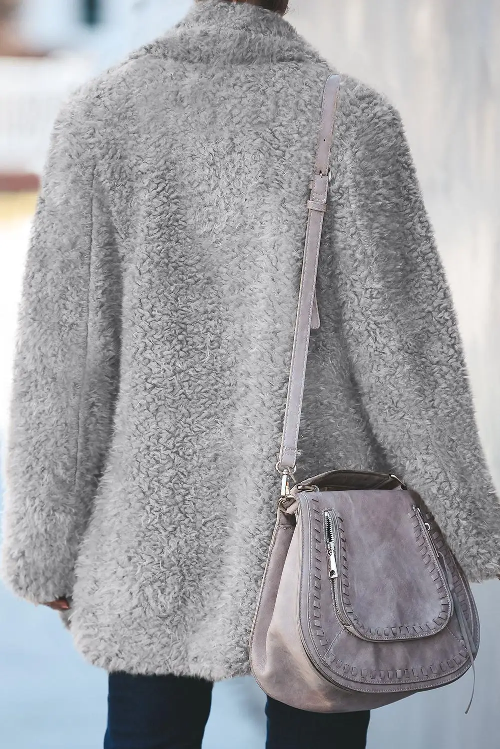 Женская зимняя куртка с карманами отложным воротником и длинным рукавом|Женские