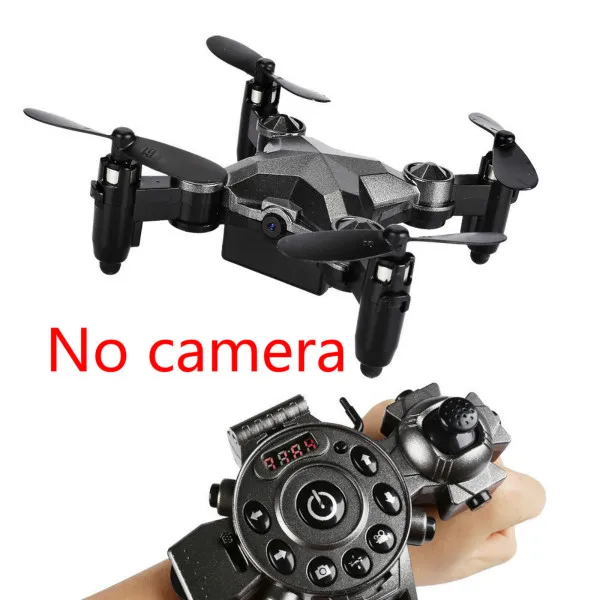 No Camera Фирменная Новинка дрона с дистанционным управлением Мини Складная режим Мультикоптер 4 канала гироскопа беспилотный летательный аппарат с часы Тип пульт дистанционного управления - Цвет: No Camera
