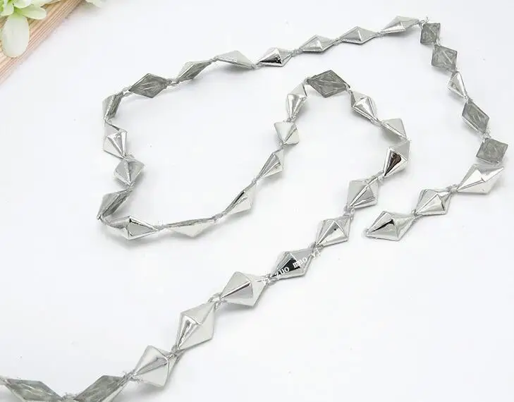 20 ярдов алмазные наконечники бусины с УФ покрытием отделка цепи для шитья Apperal Bag