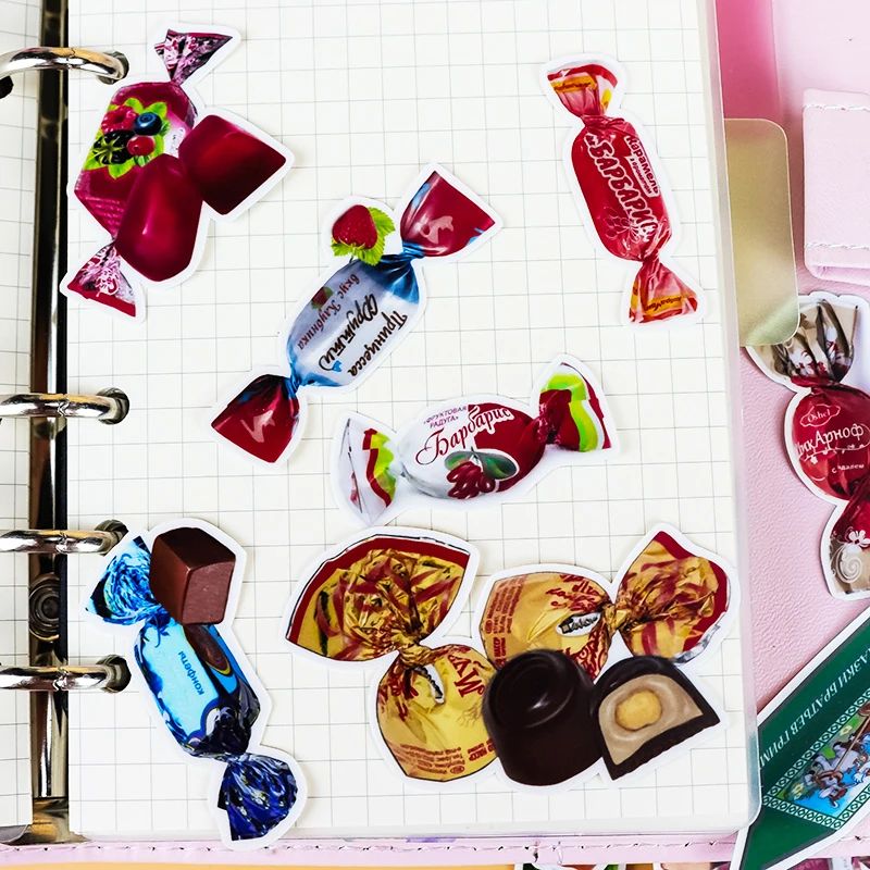 32 шт креативные милые самодельные красочные конфетные закуски кофе Скрапбукинг