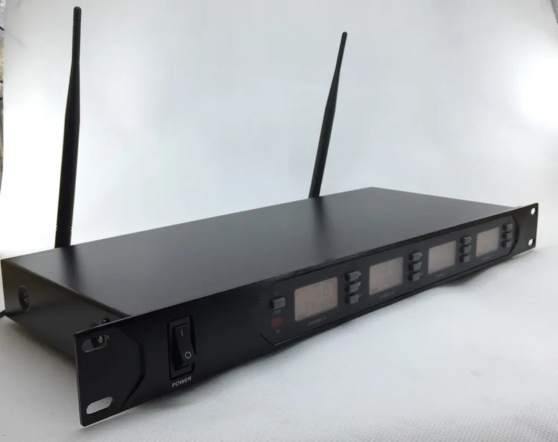 Ручная Беспроводная микрофонная система UHF 4 канала профессиональный микрофон