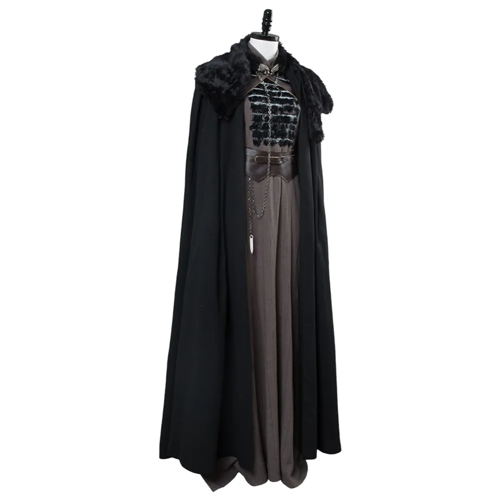 Костюм Санса Старка для косплея Сезон 8 полный костюм Хэллоуина карнавальный