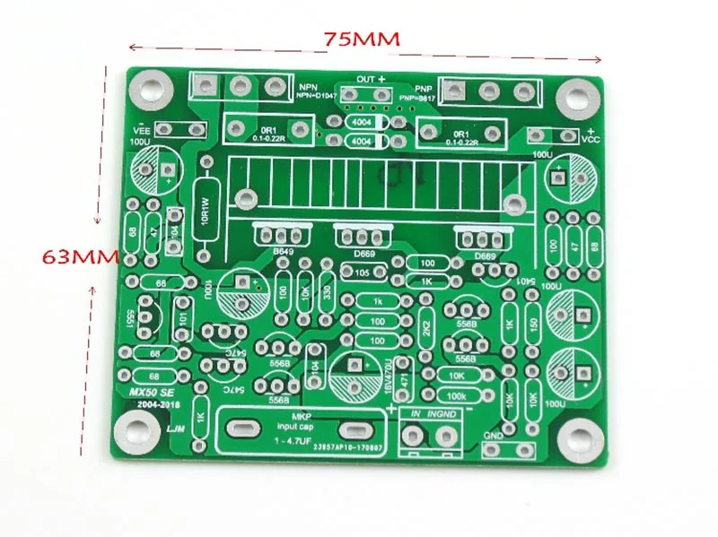 2 шт. LAPT 2SA1295 2SC3264 100 Вт* 2 2 канала аудио усилитель мощности доска Diy Kit/готовая продукция новая версия для Sanken