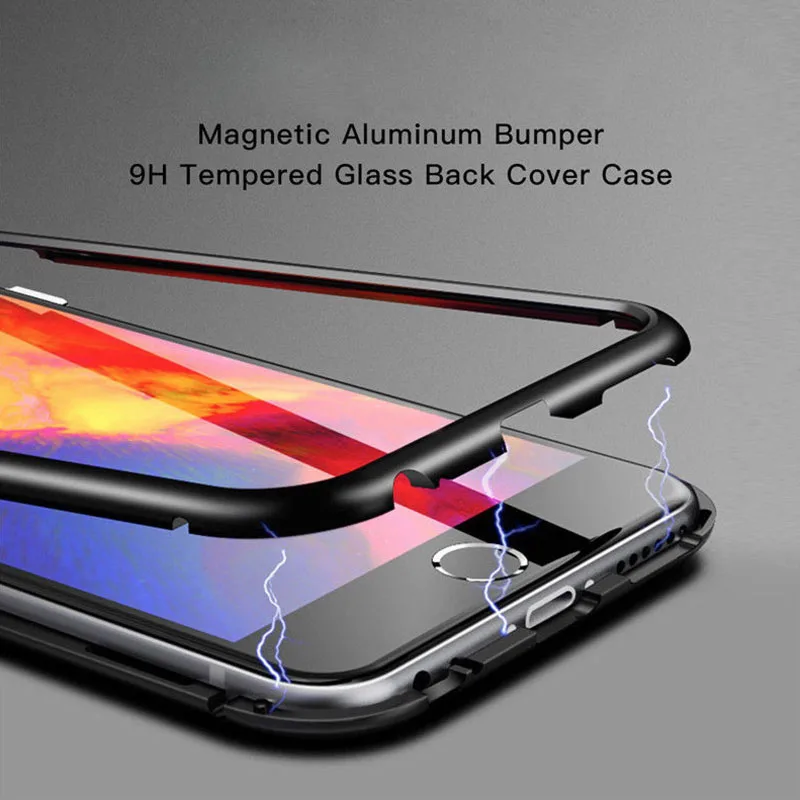 Высококачественный чехол для телефона Apple iPhone X/8 Plus/8/7 Plus/7 с магнитной адсорбцией