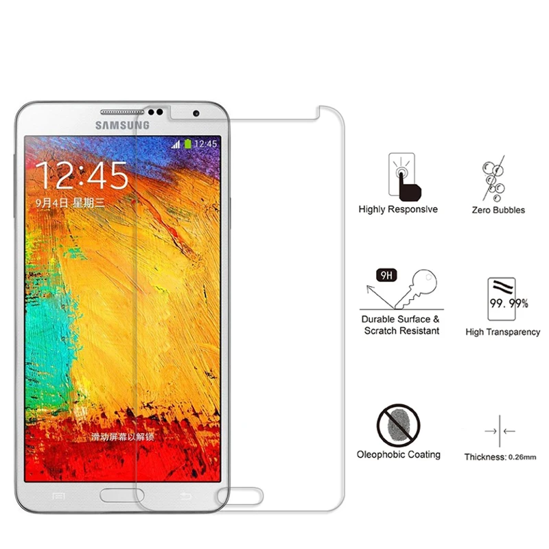 2 шт. стекло для Samsung Galaxy S2S3MINIS4 высокая прозрачная Защита экрана NOTE 2345 S5S6 S7