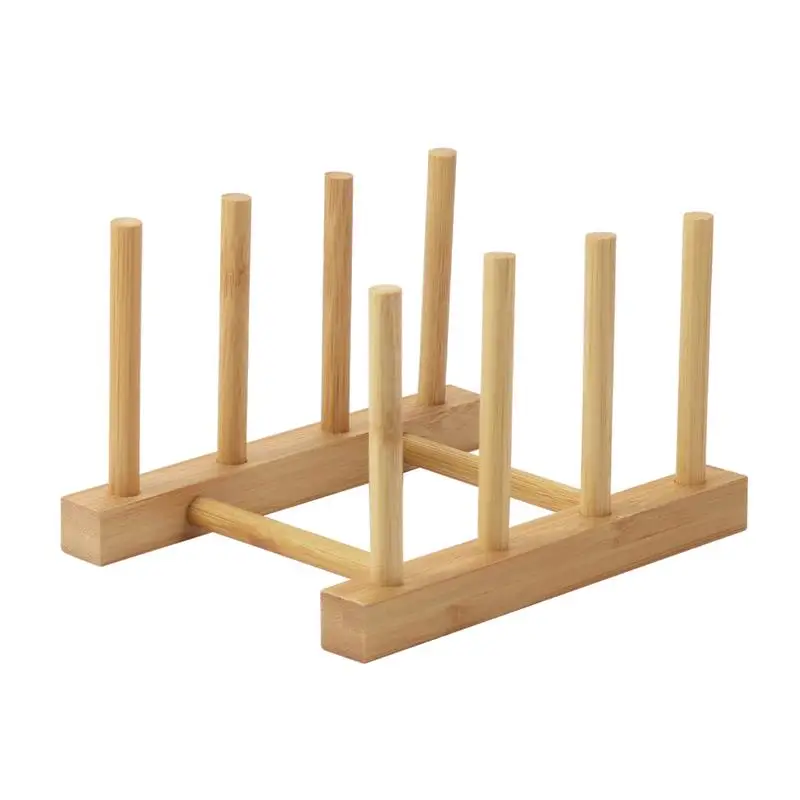 Деревянная подставка для крышек Тарелка деревянная тарелка Складная стойка