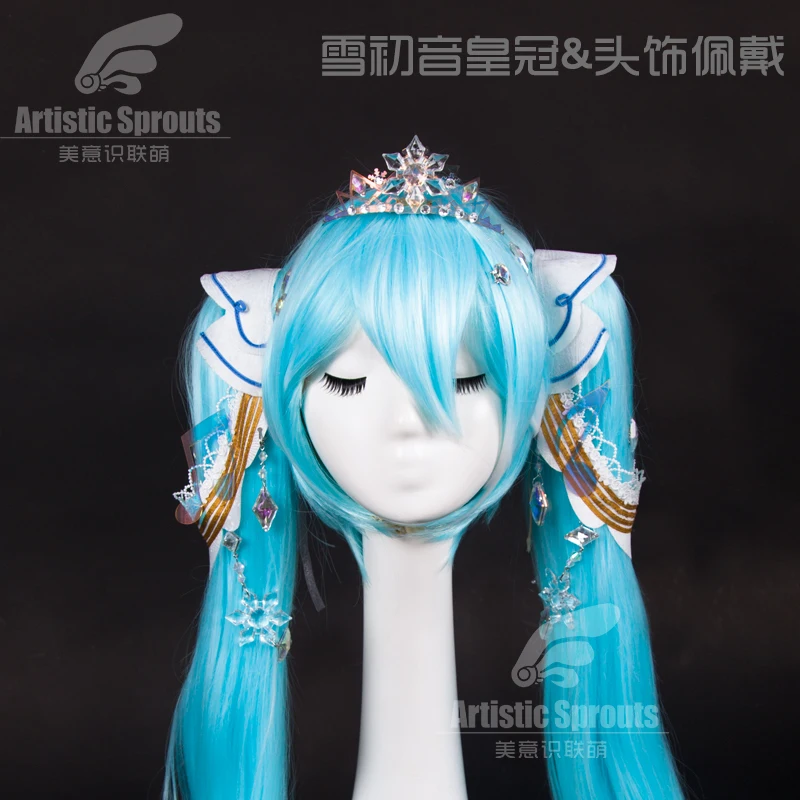 Новинка года; Лидер продаж; Карнавальный Костюм Vocaloid для девочек; костюм снежной Мику и снежной принцессы; синий костюм на Хэллоуин для женщин
