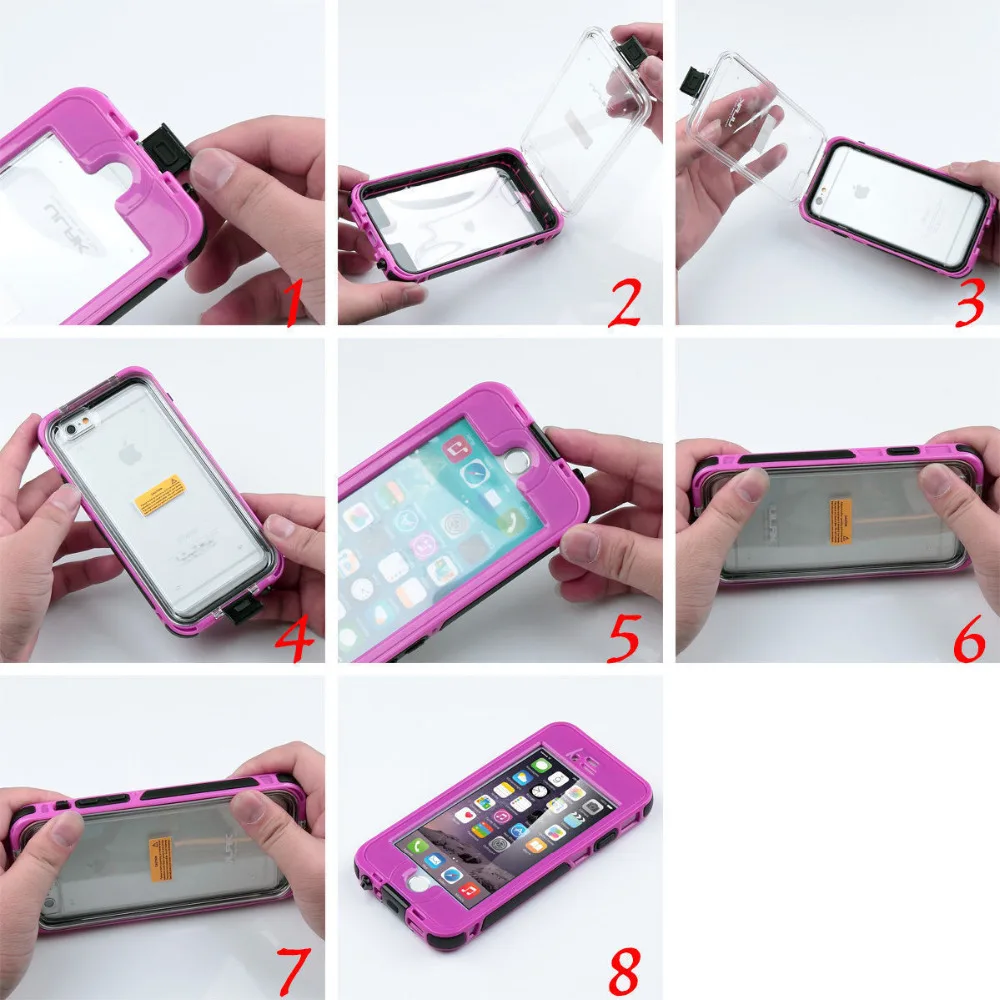 Водонепроницаемый snowproof противоударный призма защитный полный Чехол для iPhone 6 6S 7