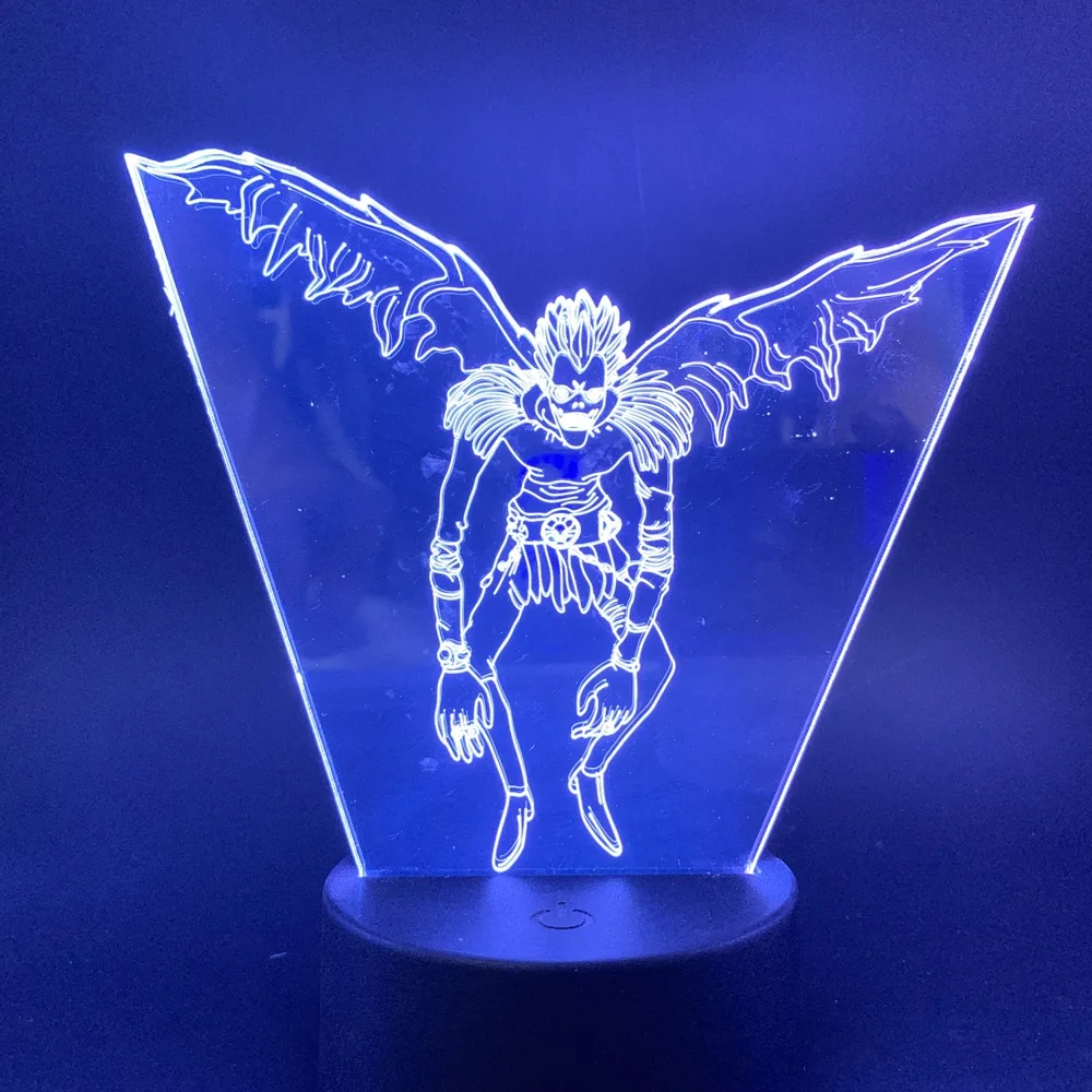 Японская манга чехол Ryuk смерть фигурный светодиодный ночник сенсорный Сенсор Цвет Изменение светодиодный ночник для детей декор для детской лампа 3d