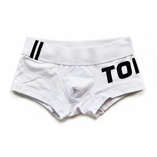 Мужское нижнее белье, трусы боксеры для мужчин, ropa interior hombre, модное cueca masculina, хлопковое нижнее белье для мужчин, боксеры para hombre - Цвет: Белый