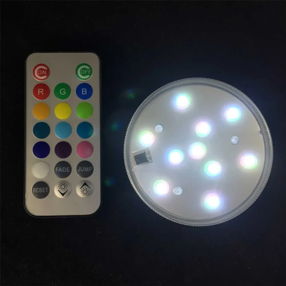 Погружной разноцветный светодиодный RGB светильник водонепроницаемый цветочный