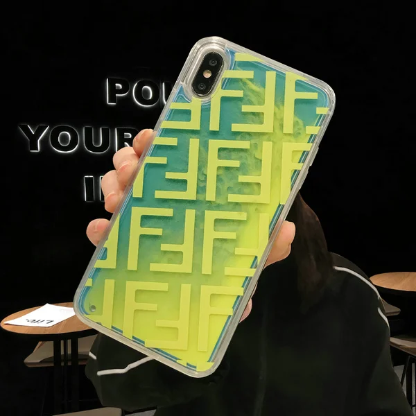 1707 Чехол для телефона с неоновым песком для iPhone XS Max XR X 7 8 6 6s Plus - Цвет: 1707