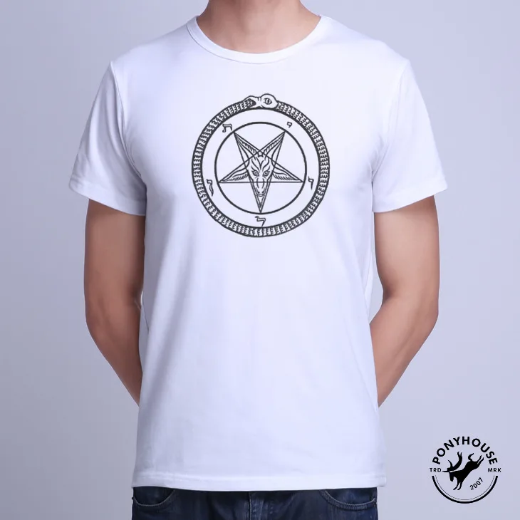 2015 Itshirt XWC ргб UUS бафомет пять мужской демон короткими рукавами футболка баффи |