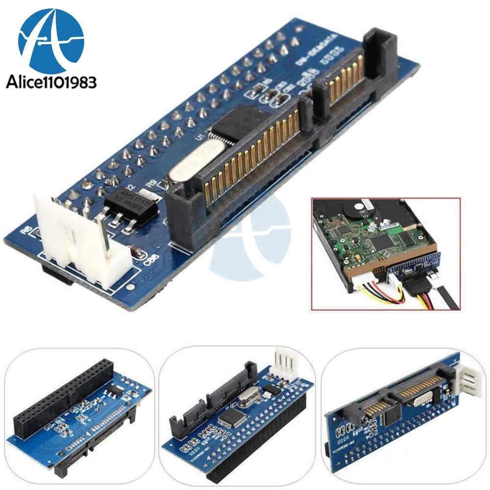 40-контактный преобразователь IDE мама SATA на 22-контактный папа адаптер PATA карта T1