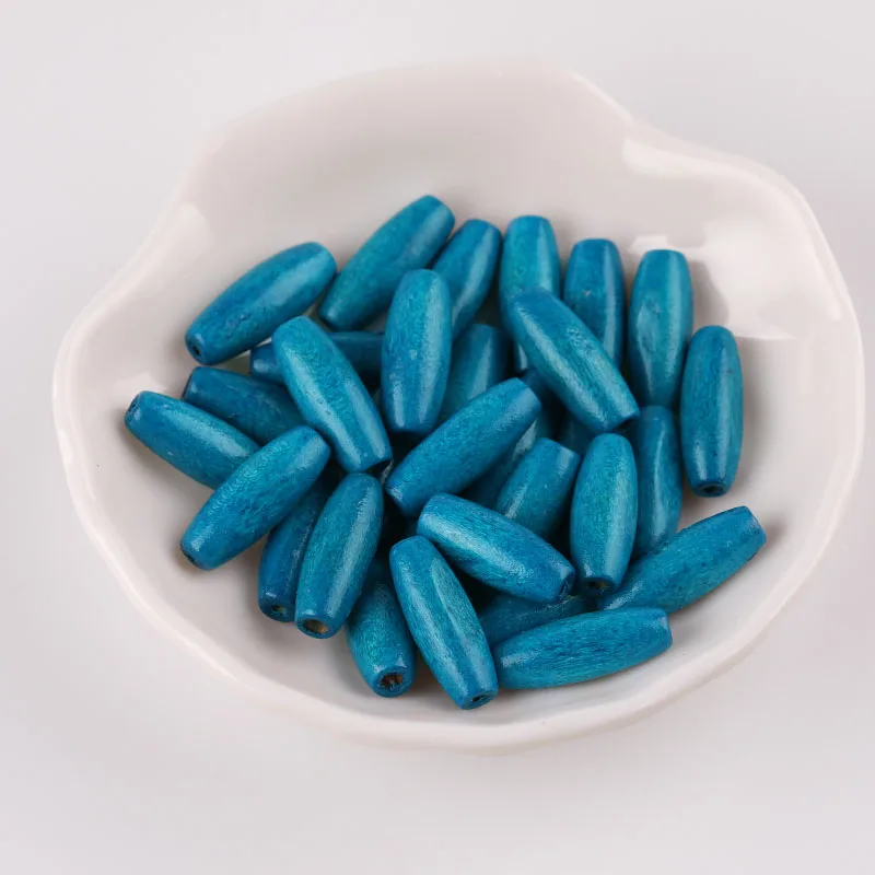 Sky blue Diy овальное ожерелье из деревянных бусин браслет ювелирные изделия аксессуары - Цвет: Sky blue