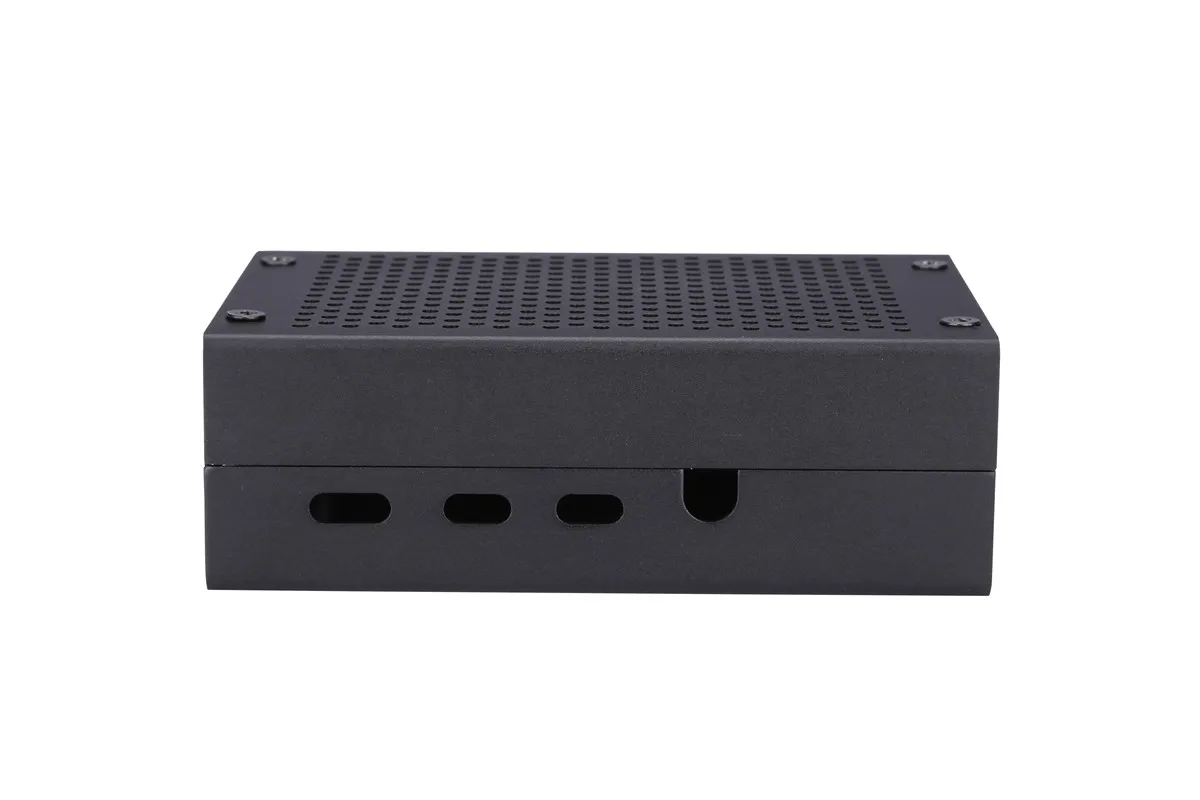 Black Алюминиевый чехол для Raspberry Pi 4 - Цвет: Black