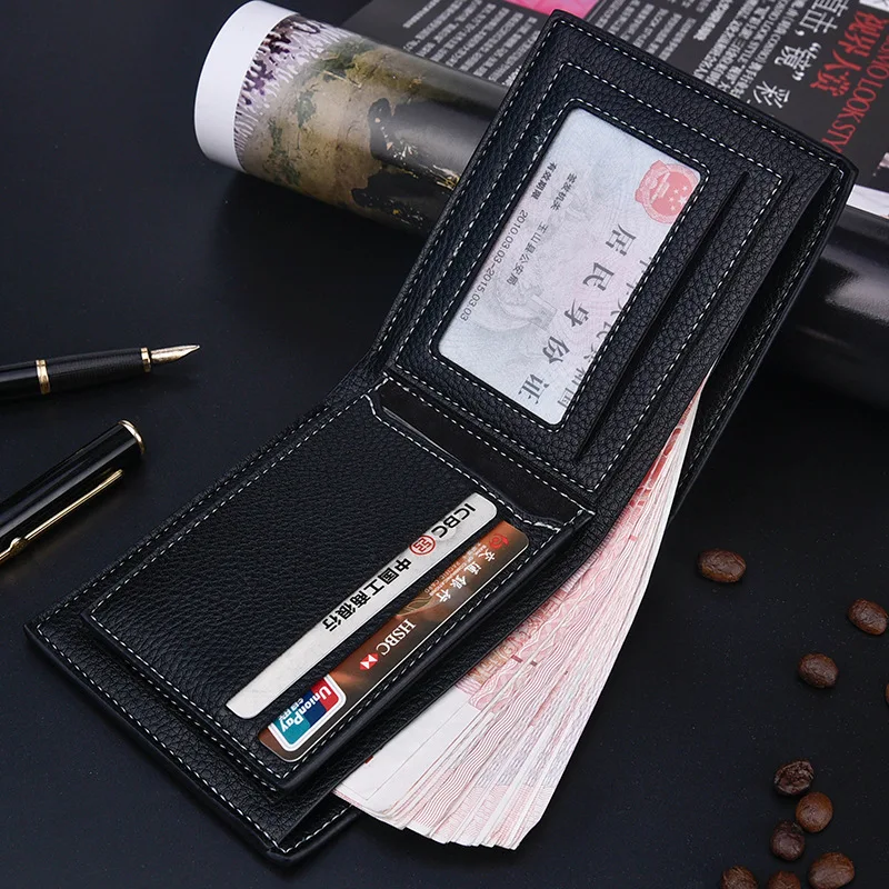 Бумажник мужской carteira masculina мужские кошельки portfel monedero hombre billeteras кожа кошелек