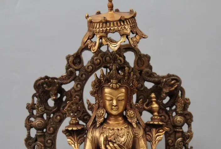 Бесплатная доставка модель S03158 искусственная кожа задний план Будды 16 дюймов |