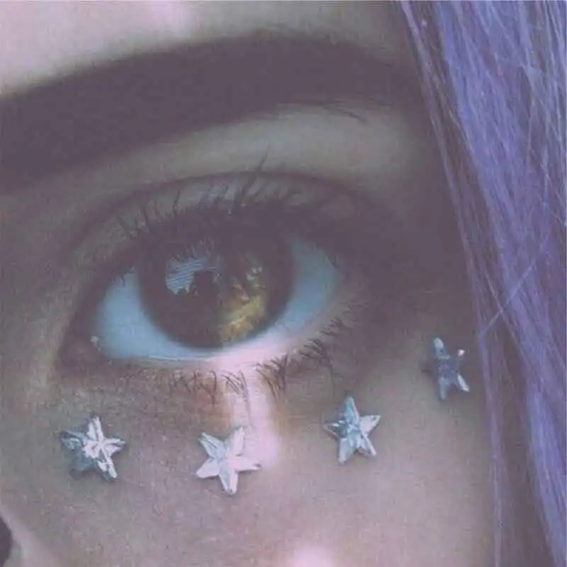 Прозрачная палочка FG03 в форме звезды украшение для лица лучший выбор праздника