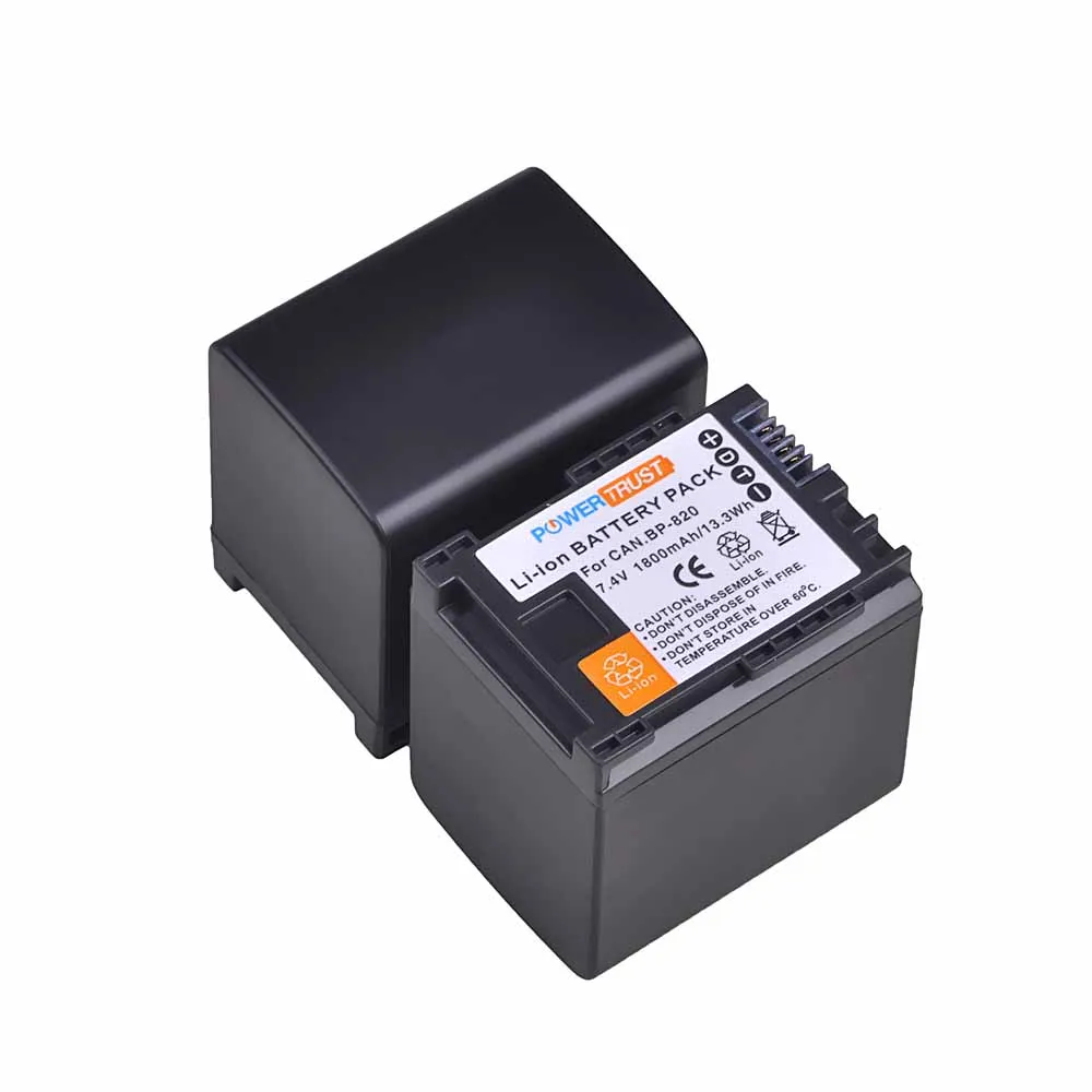 Аккумулятор и зарядное устройство USB для камеры Canon BP-820 HF G50 G60 XA40 XA45 XA50 XA55 GX10 HFG20 G21 2