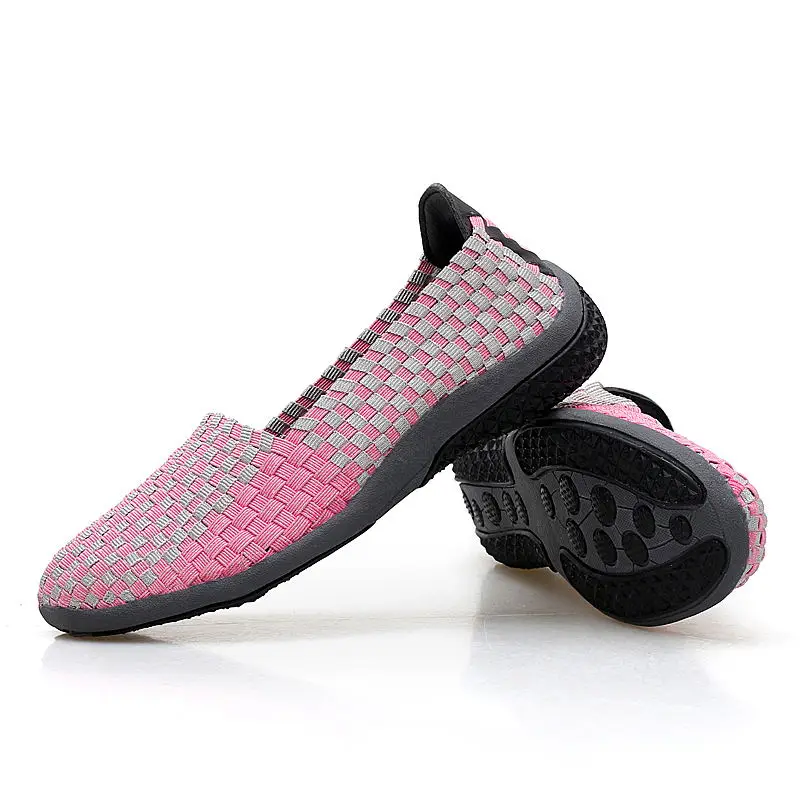 

MIUBU New Women Casual Slip On Comfort Woven Solid Color Fashion Women Shoes Flats for Lady Loafers Shoes Female Shoes Footwear