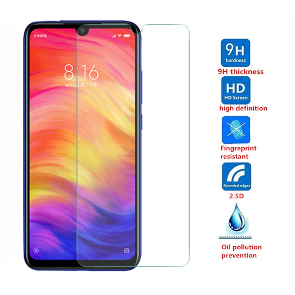 Закаленное стекло для Xiaomi Redmin note 7 pro 6 go Защитная пленка экрана xiaomi 9 mi 8 lite ksiomi 7pro 6pro