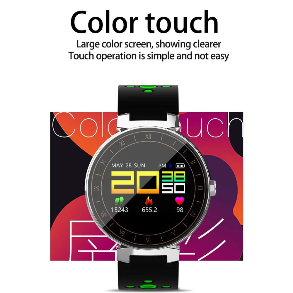 L8 спортивные Цвет браслет для смарт-часов сердечного ритма крови Давление