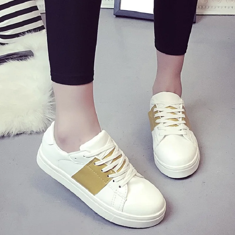 Повседневная Обувь Женщины 2016 Новая Мода Горячие Продажа Зашнуровать Дышащий