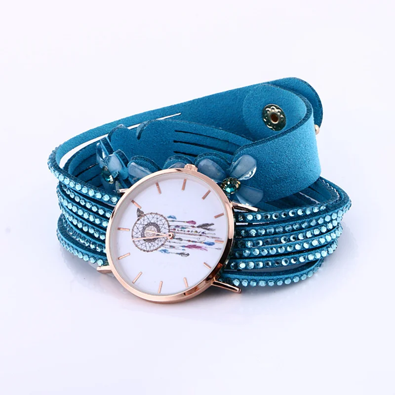 Модные женские часы-браслет Geneva с цветами элегантные Кварцевые наручные часы