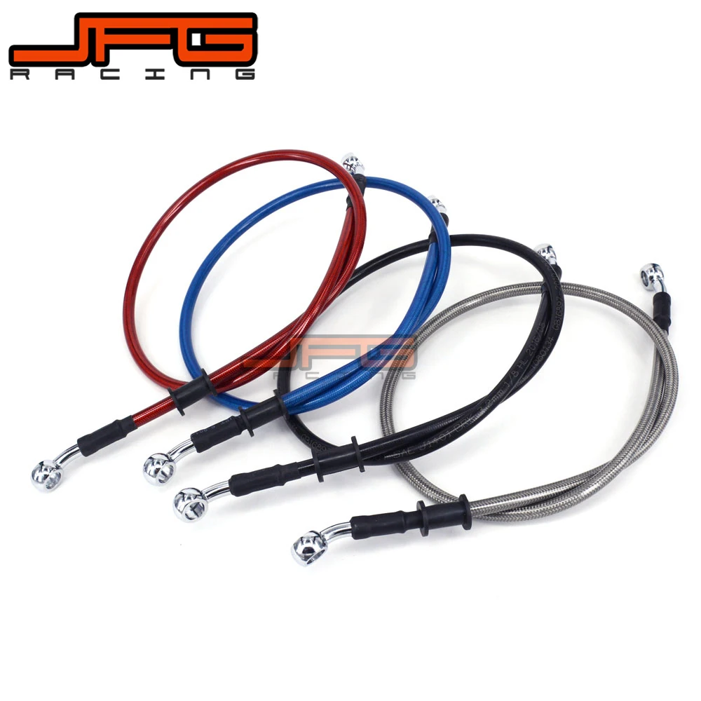 

M10 1000 to 1400 Stainless Steel Hydraulic Reinforced Brake Clutch Oil Hose Line Radiator Pipe For Motorcycle ATV Dirt Pit Bike