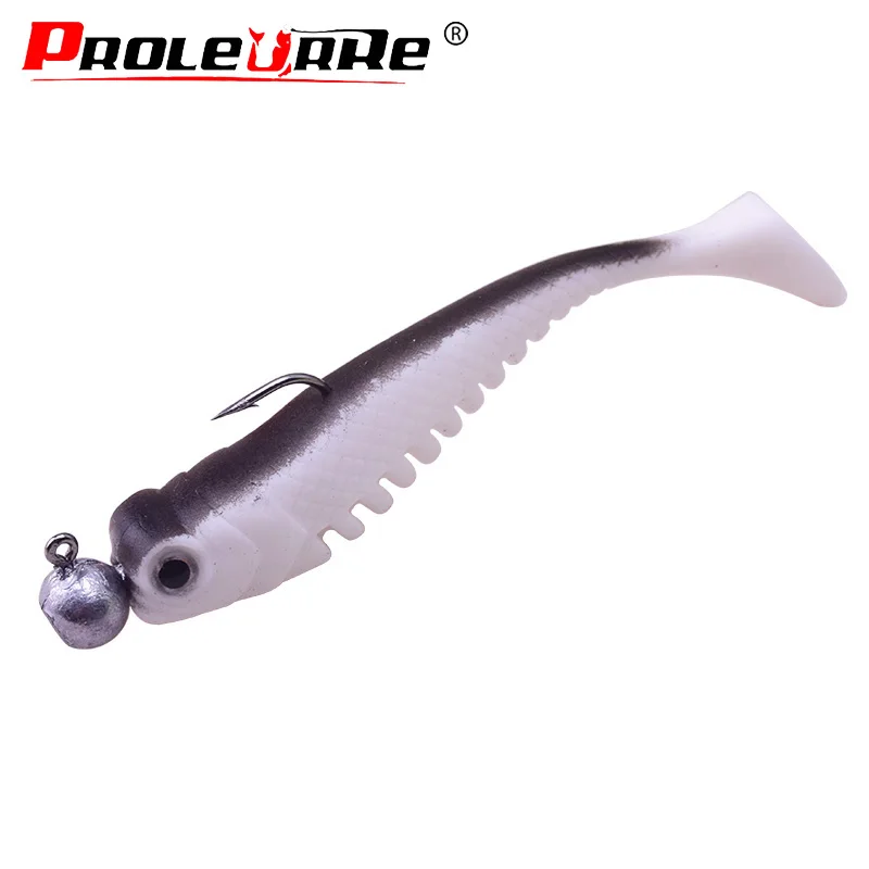 Proleurre Jig head крючки силиконовые рыболовные мягкие приманки искусственные Т-образные резиновые приманки набор воблеров Shad Bass Приманки рыболовные снасти