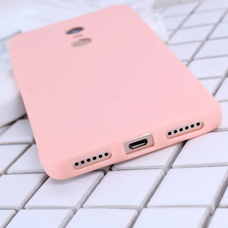 Мягкий силиконовый чехол из ТПУ для Xiaomi Redmi Note 4 4X4 Pro 4A матовый однотонный телефона