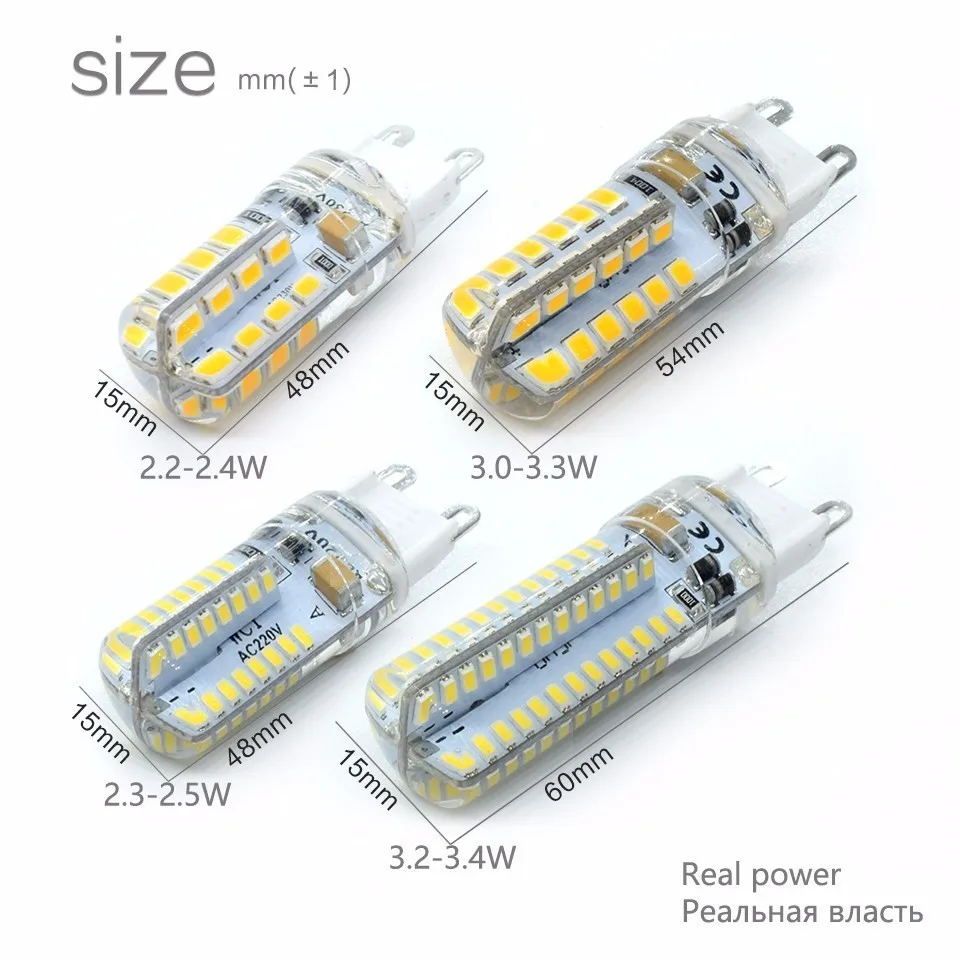 LKLTFX 3 Вт 2 1 G9 G4 led SMD3014 48 60LED S 220 в 12 В g 9 Точечный светильник Светодиодная лампа