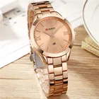 Часы Для женщин лучший бренд класса люкс из розового золота Curren Нержавеющаясталь часы Для женщин наручные часы Для женщин relogio feminino 2021