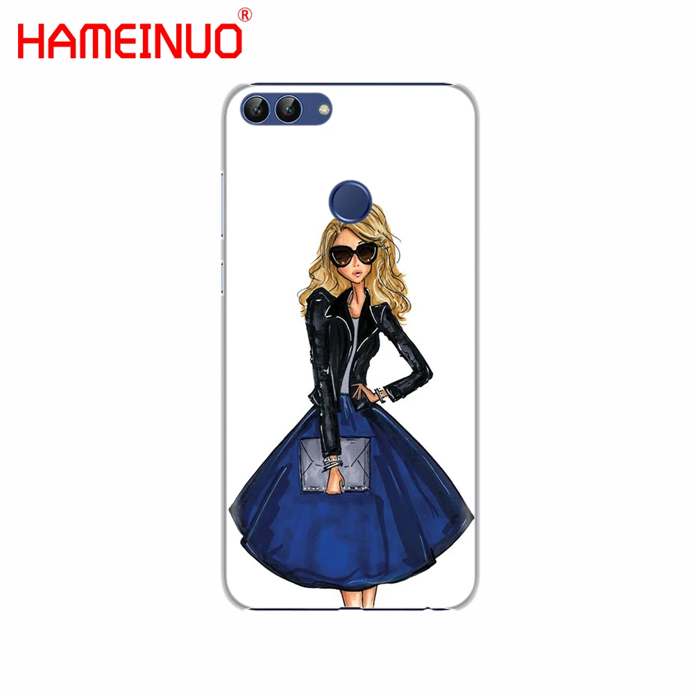 HAMEINUO красивый чехол для сотового телефона с надписью Love Dress Shopping Girl huawei Honor 7C Y5 Y625