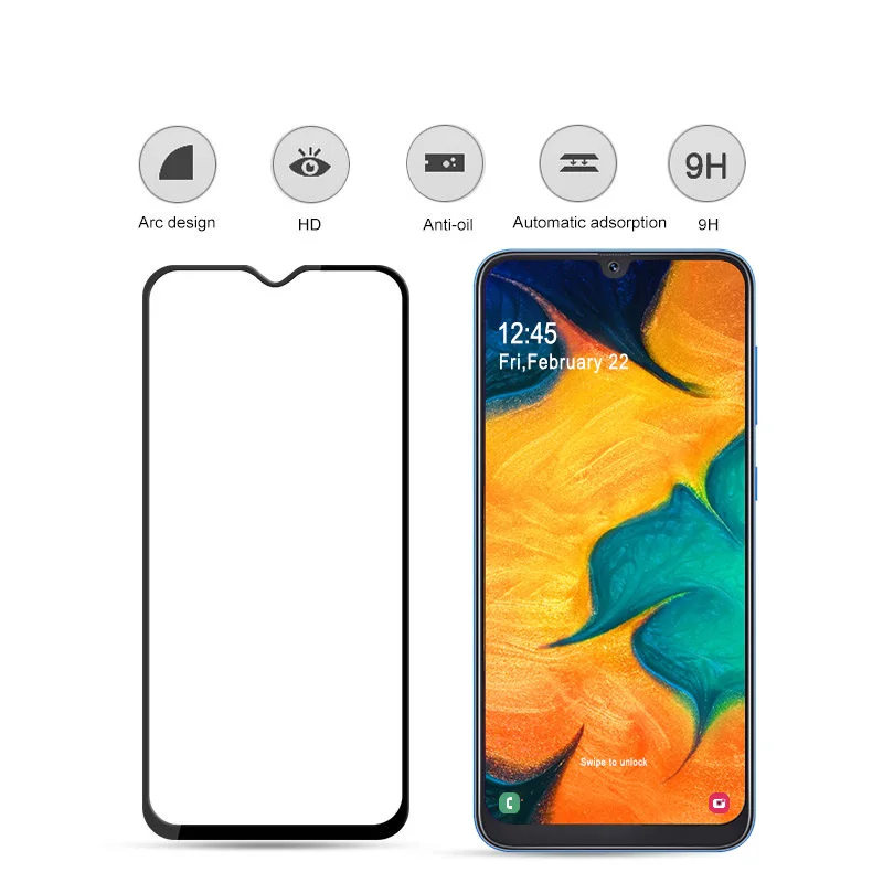 6D Tempered Glass for Samsung Galaxy A50 A30 A10 Screen Protector on A7 A9 A6 A8 2018 Plus A70 A40 A60 J6 | Мобильные телефоны и