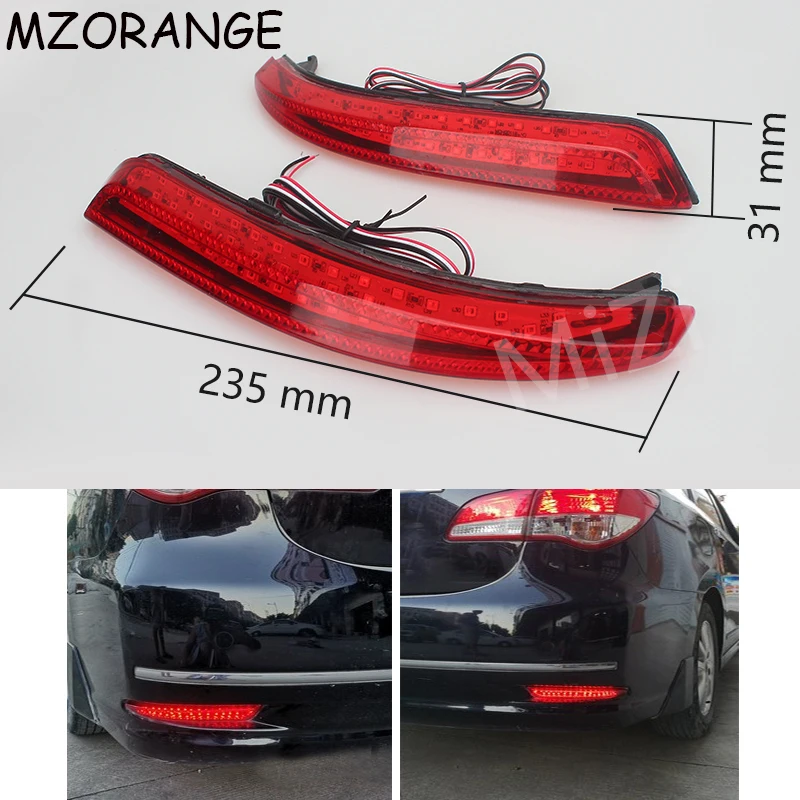 MIZIAUTO задний бампер отражатель стоп сигнал светильник для Nissan Almera Bluebird Sylphy 2009 2010