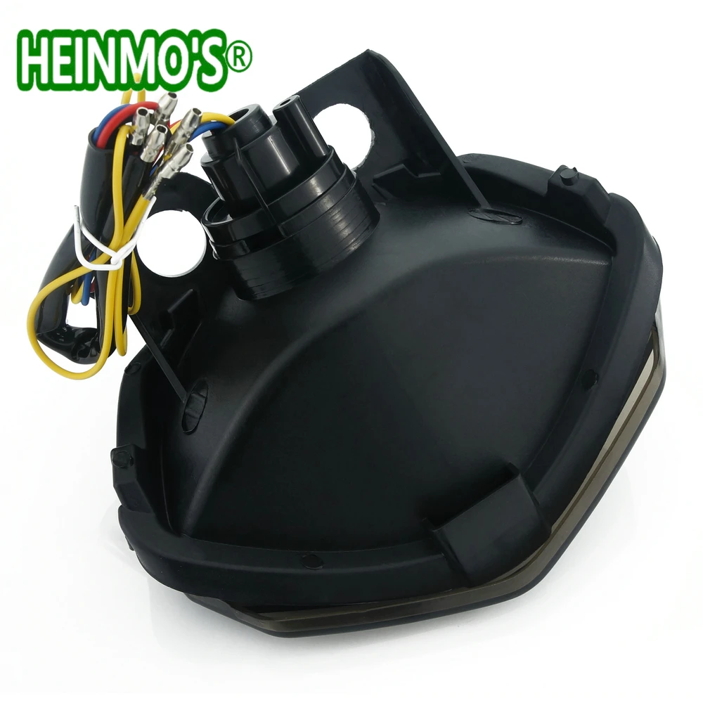 Для Kawasaki Ninja 250 R 250R EX250 2008 2009 2010 2011 2012 хром задний фонарь стоп-сигнал встроенные Сигналы поворота светодиодный свет