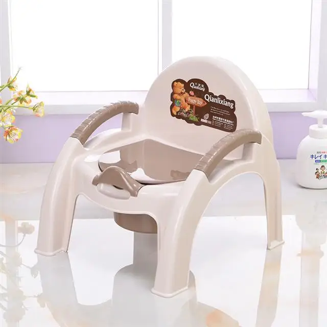 Детское кресло Potty Seat милое яйцо QQ детский стул туалетный большой размер обучающее сиденье Детская одежда мягкая подушка из искусственной кожи - Цвет: coffee grey