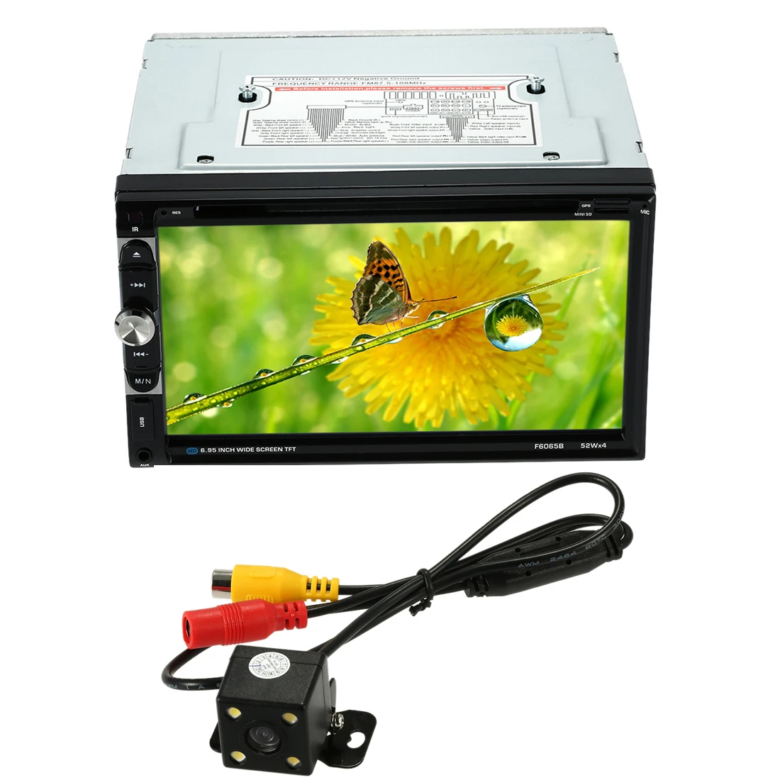 Автомагнитола 7 &quot 2 Din HD стерео DVD плеер BT радио мультимедиа с камерой заднего