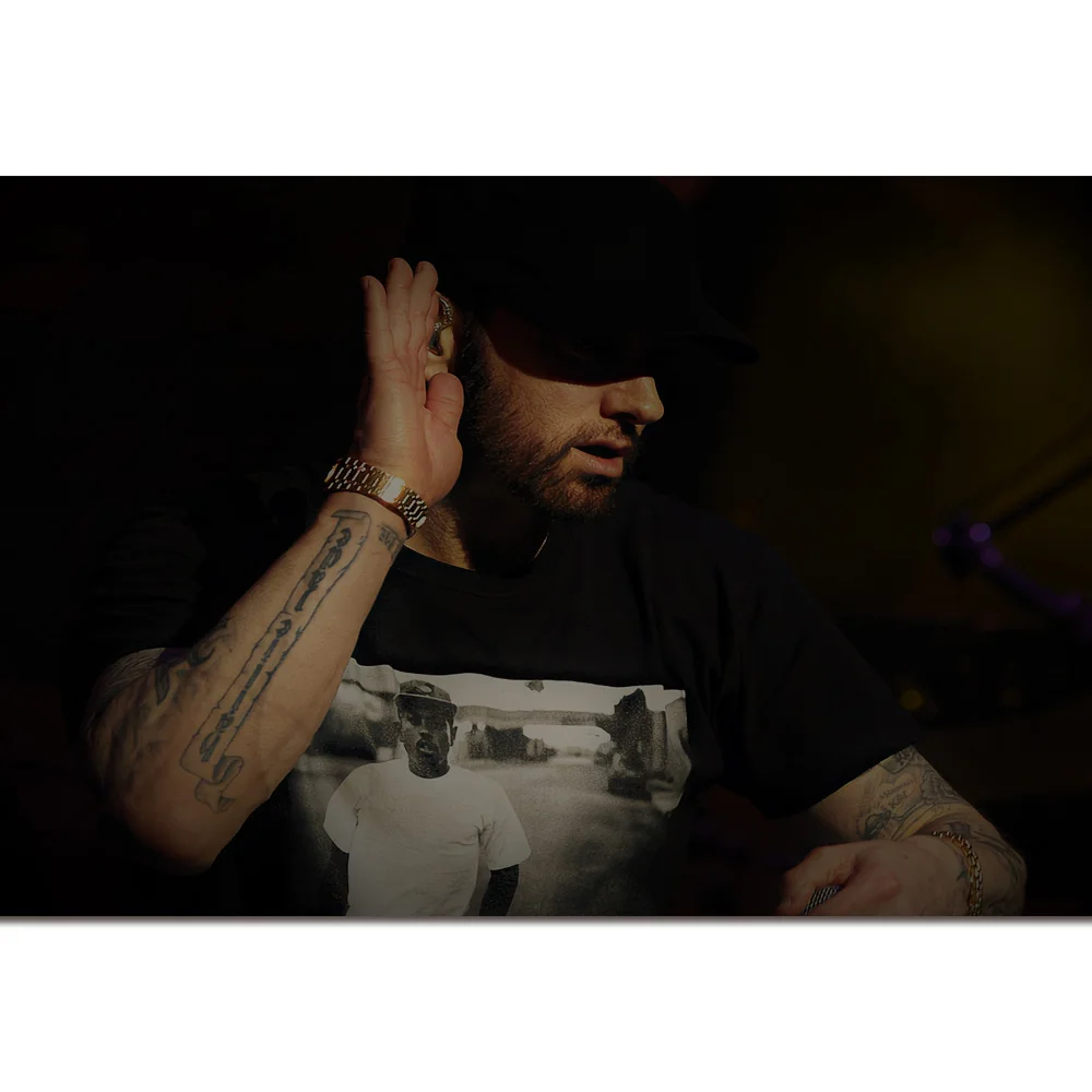 Плакат Eminem 24*36 дюймов художественная шелковая ткань принты хип хоп рэп настенные