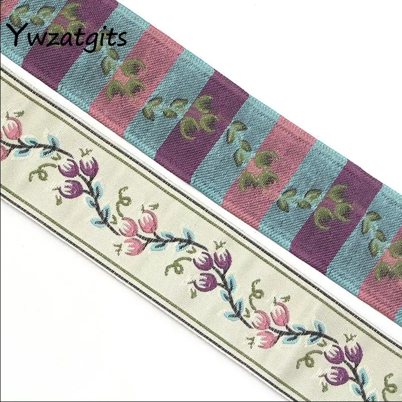 Ywzatgits 1 ярд/лот Этнические вышитые жаккардовые ленты отделка DIY для украшения ручной работы швейная одежда головные уборы YQ0701 - Цвет: Style 15 60mm