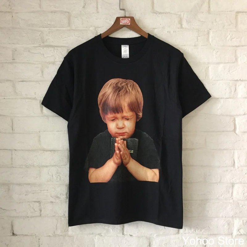 Странные Вещи Лидер продаж хлопок Повседневное лето мальчик молиться печатных