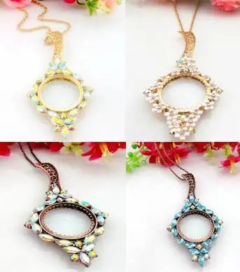 ZY DIY 4 вида цветов в стиле панк красивый горный хрусталь удачливый Ruyi Magnifyingng