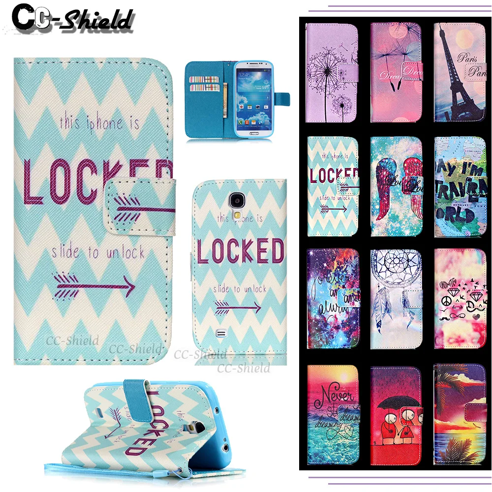 Чехол книжка для Sumsung Galaxy S4 S 4 mini mini/S4mini Duos I9192 I9195i GT i9190 i9192 чехол телефона с
