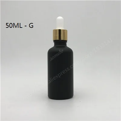 50ML G 50 мл 100 мл матовая черная стеклянная бутылка с капельницей Черная Стеклянная бутылка с эфирным маслом - Цвет: 50ML G